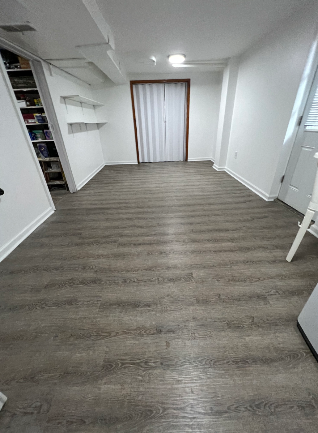 A refreshed laundry and utility space after renovation